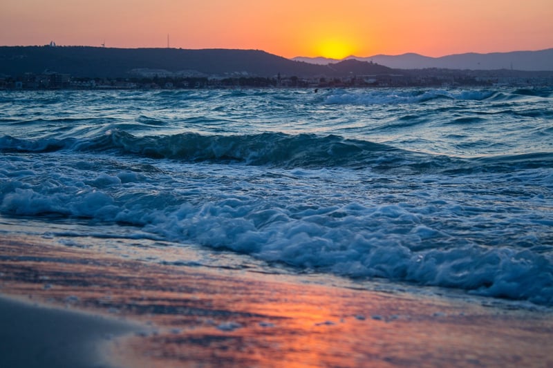 Beach at dusk wedding venue